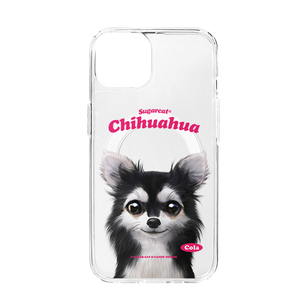 Cola the Chihuahua Type Clear Gelhard Case (for MagSafe)