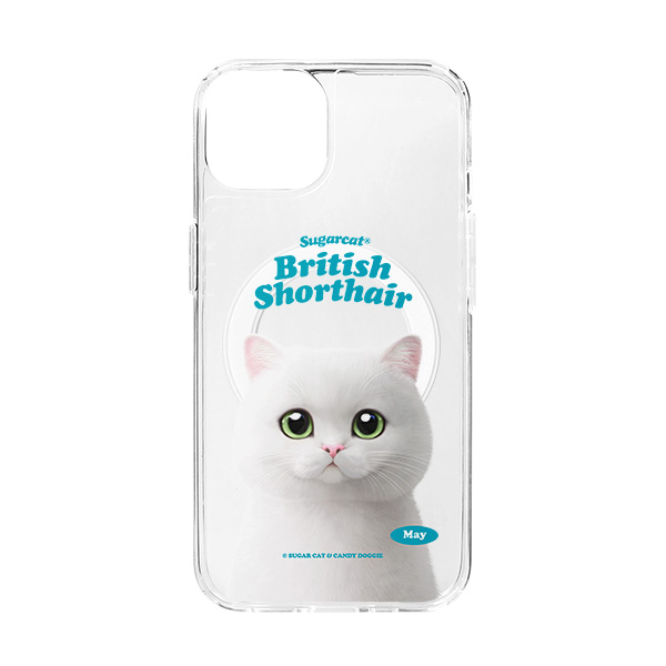 May the British Shorthair Type Clear Gelhard Case (for MagSafe)