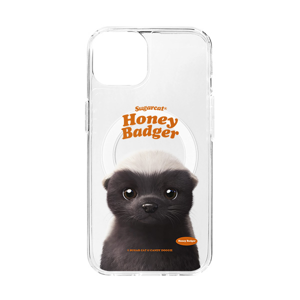 Honey Badger Type Clear Gelhard Case (for MagSafe)