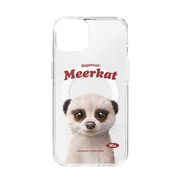 Mia the Meerkat Type Clear Gelhard Case (for MagSafe)