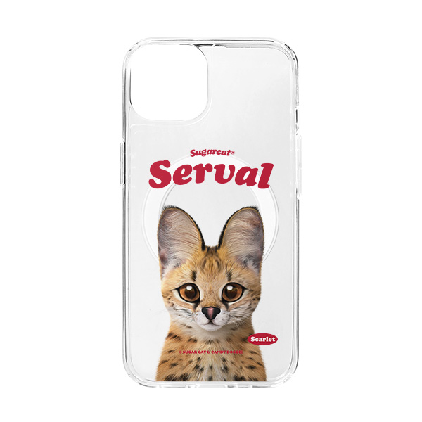 Scarlet the Serval Type Clear Gelhard Case (for MagSafe)