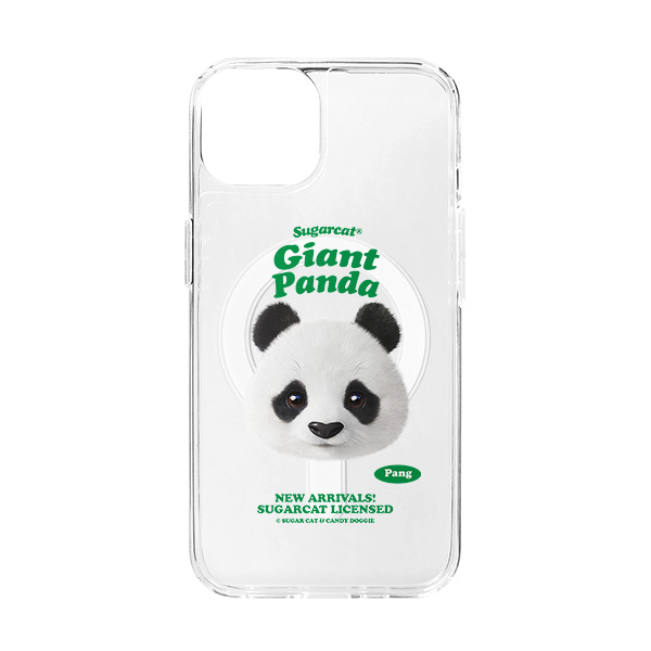 Pang the Giant Panda TypeFace Clear Gelhard Case (for MagSafe)
