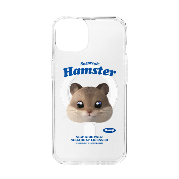 Ramji the Hamster TypeFace Clear Gelhard Case (for MagSafe)