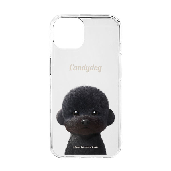 Cola the Medium Poodle Simple Clear Jelly/Gelhard Case