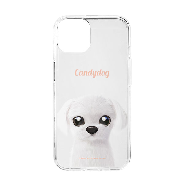 Kkoong the Maltese Simple Clear Jelly Case