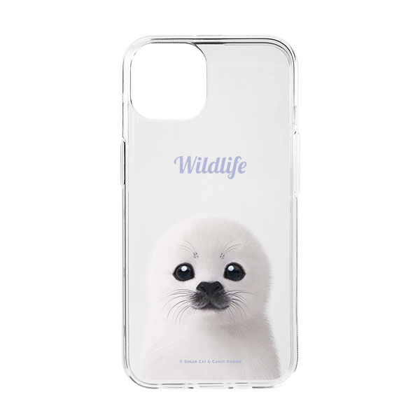 Juju the Harp Seal Simple Clear Jelly Case