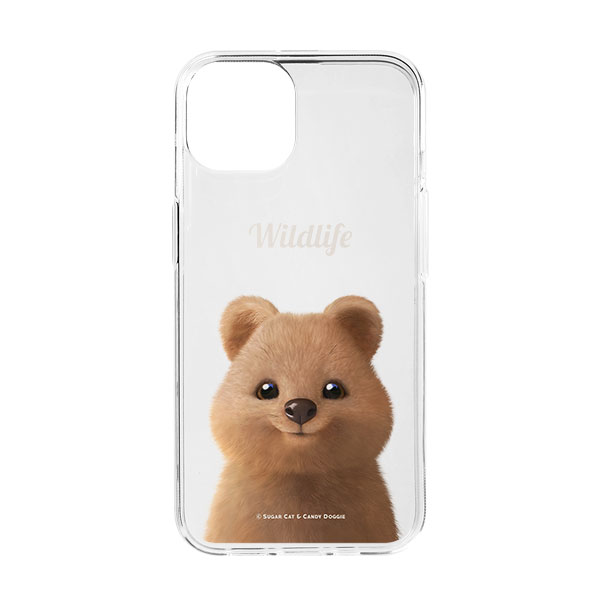 Toffee the Quokka Simple Clear Jelly Case