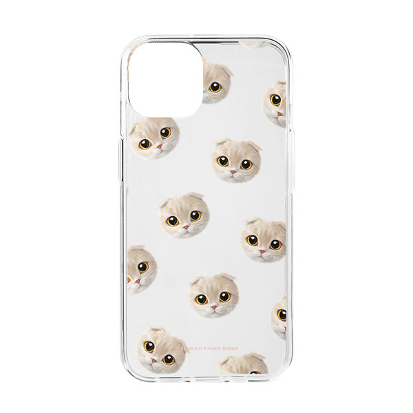 Pogeun Face Patterns Clear Jelly Case