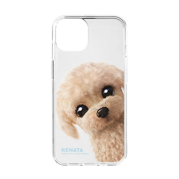 Renata the Poodle Peekaboo Clear Jelly Case