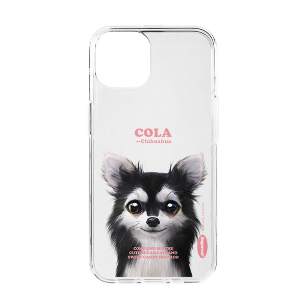 Cola the Chihuahua Retro Clear Jelly/Gelhard Case