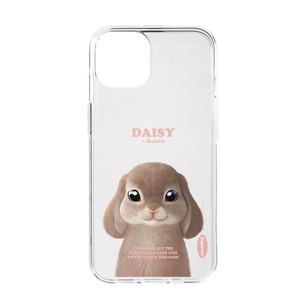 Daisy the Rabbit Retro Clear Jelly/Gelhard Case