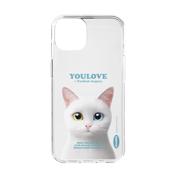 Youlove Retro Clear Jelly/Gelhard Case