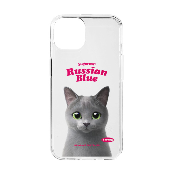 Sarang the Russian Blue Type Clear Jelly/Gelhard Case