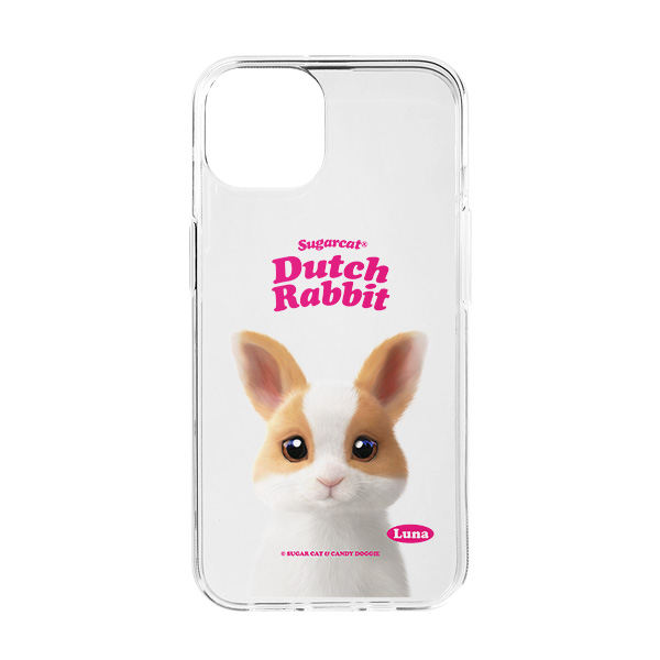 Luna the Dutch Rabbit Type Clear Jelly/Gelhard Case