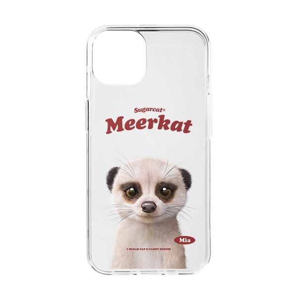 Mia the Meerkat Type Clear Jelly/Gelhard Case