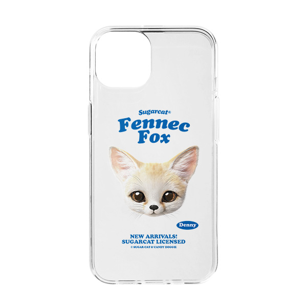 Denny the Fennec fox TypeFace Clear Jelly/Gelhard Case