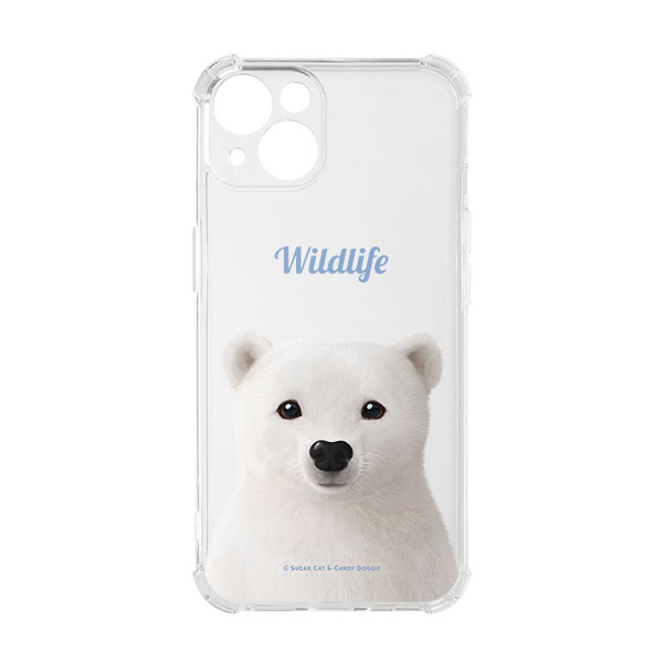Polar the Polar Bear Simple Shockproof Jelly Case