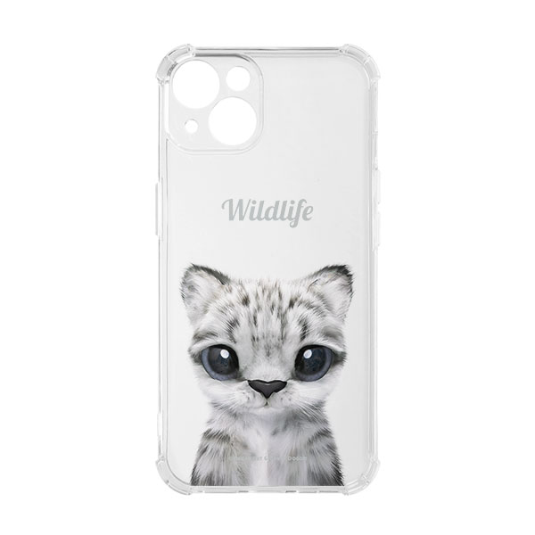 Yungki the Snow Leopard Simple Shockproof Jelly Case