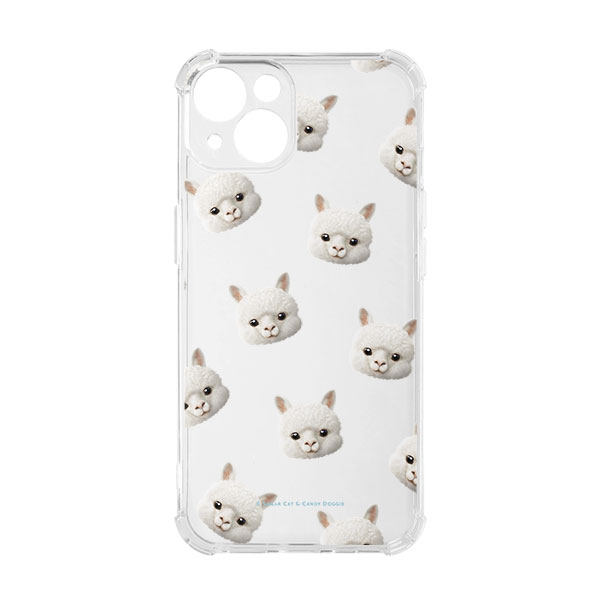 Angsom the Alpaca Face Patterns Shockproof Jelly Case