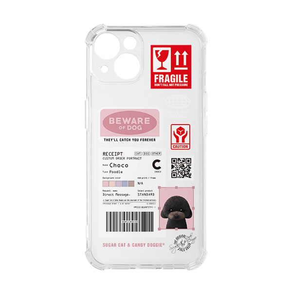 Choco the Black Poodle Fragile Shockproof Jelly Case