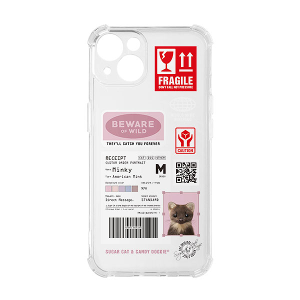 Minky the American Mink Fragile Shockproof Jelly Case