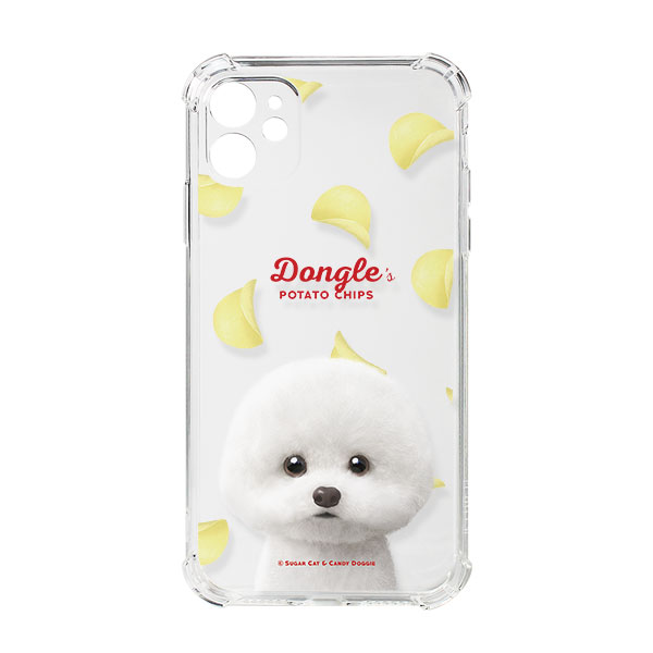 Dongle the Bichon&#039;s Potato Chips Shockproof Jelly Case