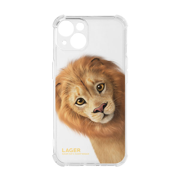 Lager the Lion Peekaboo Shockproof Jelly Case