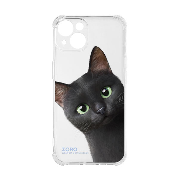 Zoro the Black Cat Peekaboo Shockproof Jelly Case
