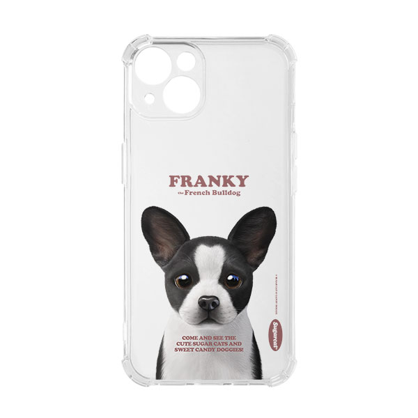 Franky the French Bulldog Retro Shockproof Jelly/Gelhard Case