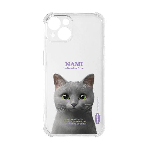Nami the Russian Blue Retro Shockproof Jelly/Gelhard Case