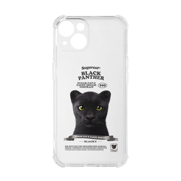 Blacky the Black Panther New Retro Shockproof Jelly/Gelhard Case
