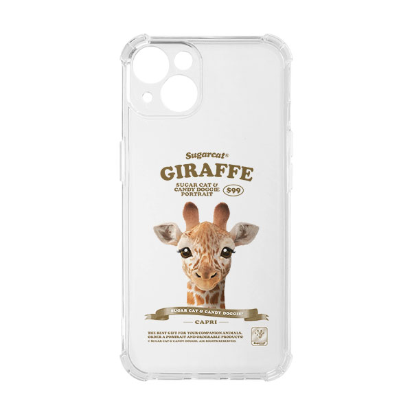 Capri the Giraffe New Retro Shockproof Jelly/Gelhard Case