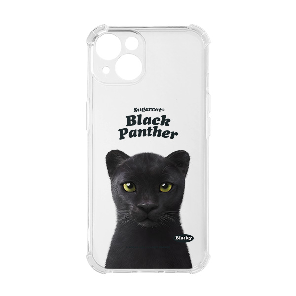 Blacky the Black Panther Type Shockproof Jelly/Gelhard Case