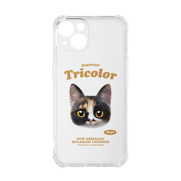 Mayo the Tricolor cat TypeFace Shockproof Jelly/Gelhard Case