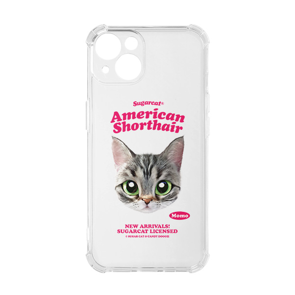 Momo the American shorthair cat TypeFace Shockproof Jelly/Gelhard Case