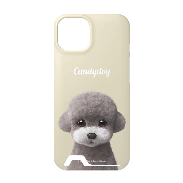 Earlgray the Poodle Simple Under Card Hard Case