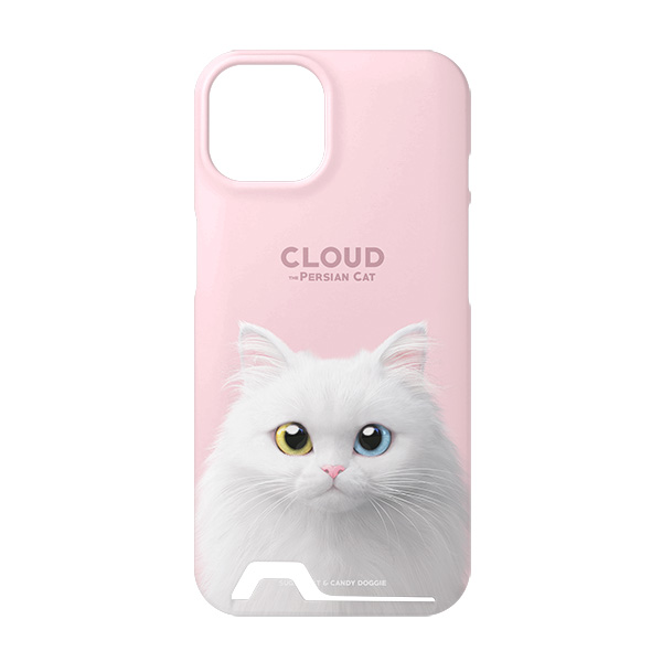Cloud the Persian Cat Under Card Hard Case