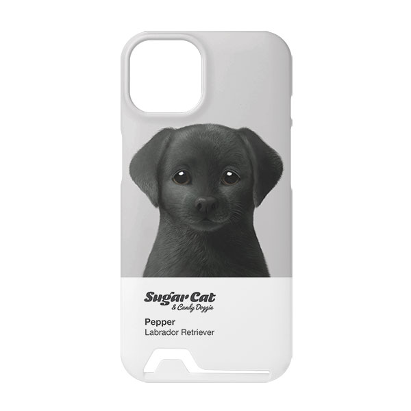 Pepper the Labrador Retriever Colorchip Under Card Hard Case