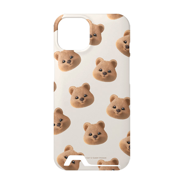 Toffee the Quokka Face Patterns Under Card Hard Case