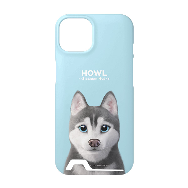 Howl the Siberian Husky Under Card Hard Case