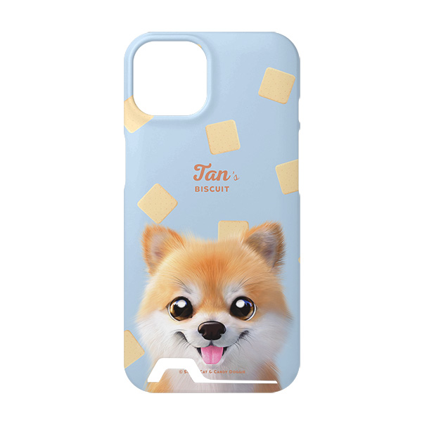 Tan the Pomeranian’s Biscuit Under Card Hard Case