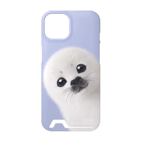 Juju the Harp Seal Peekaboo Under Card Hard Case