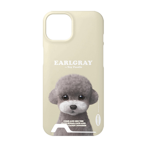 Earlgray the Poodle Retro Under Card Hard Case