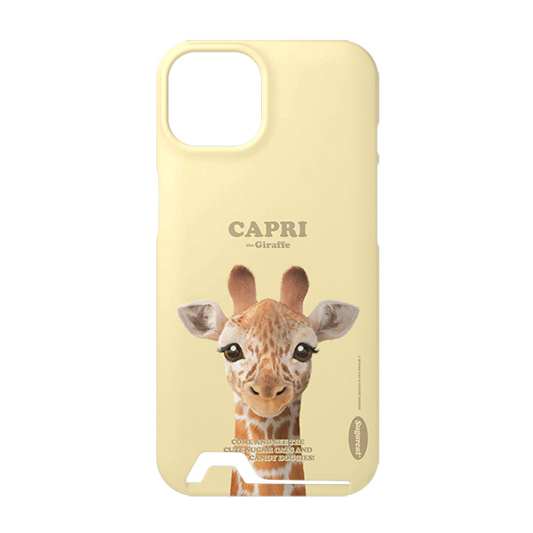 Capri the Giraffe Retro Under Card Hard Case