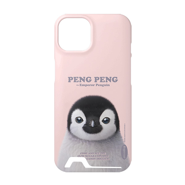 Peng Peng the Baby Penguin Retro Under Card Hard Case