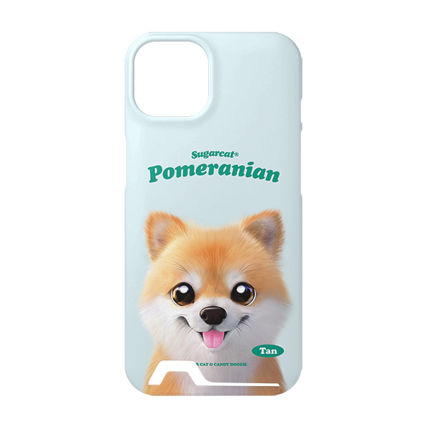 Tan the Pomeranian Type Under Card Hard Case