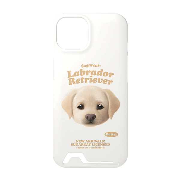 Butter the Labrador Retriever TypeFace Under Card Hard Case