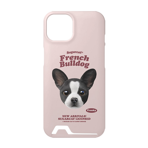 Franky the French Bulldog TypeFace Under Card Hard Case