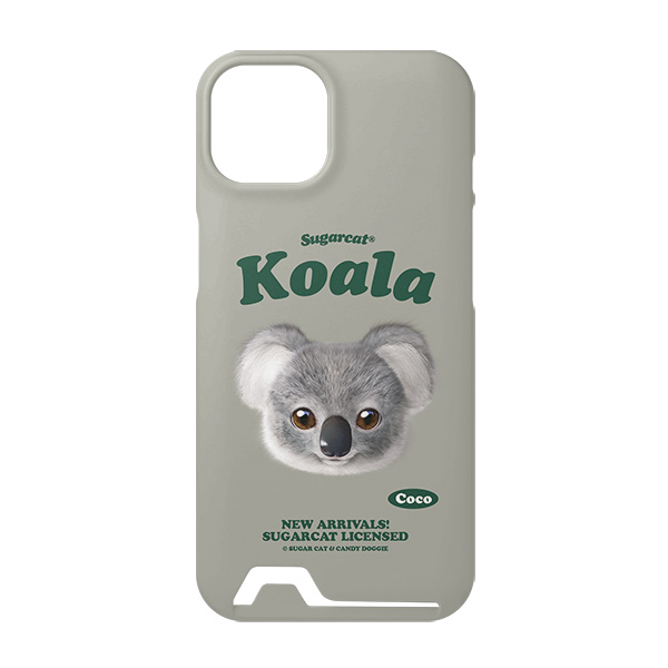 Coco the Koala TypeFace Under Card Hard Case