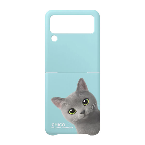 Chico the Russian Blue Peekaboo Hard Case for ZFLIP series